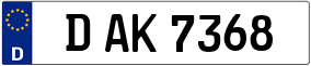 Truck License Plate
